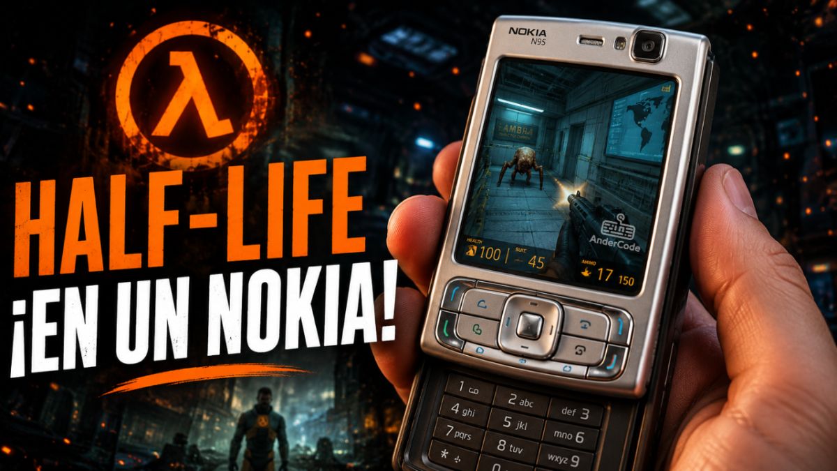 Half-Life revive en un Nokia N95: el clásico de Valve ya corre en un celular de hace casi 20 años