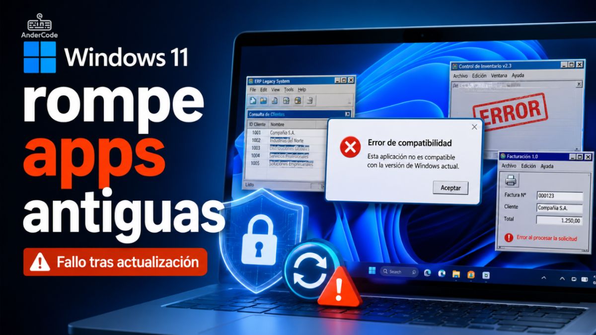 Windows 11 rompe apps heredadas: Microsoft confirma fallo tras su actualización de seguridad