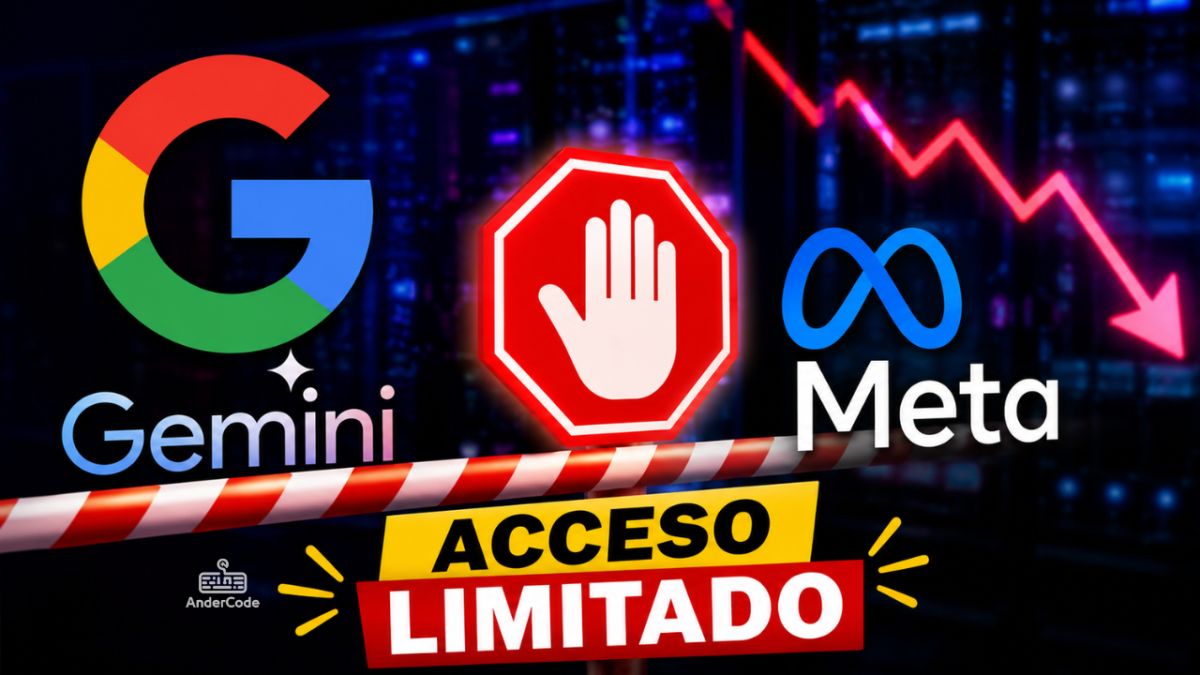 Google limita el acceso de Meta a Gemini por falta de capacidad en IA