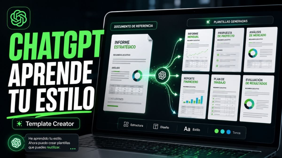 🚨 ChatGPT ahora puede aprender cómo quieres tus documentos y reutilizar el diseño automáticamente