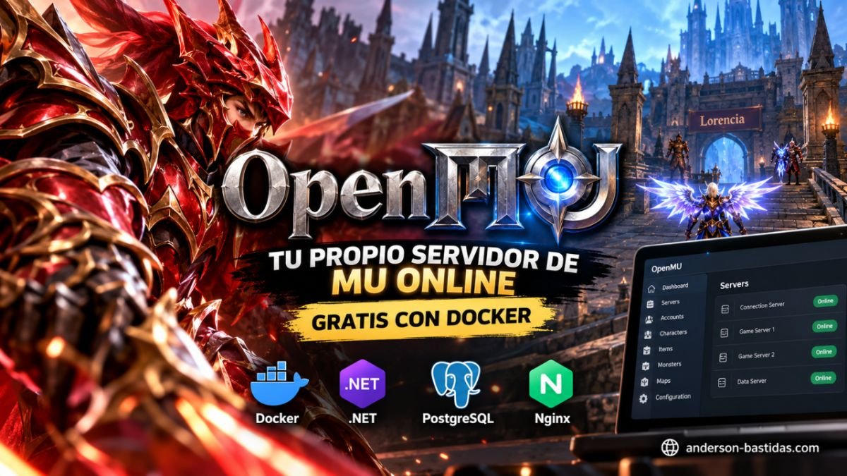 OpenMU: crea tu propio servidor de MU Online gratis con Docker