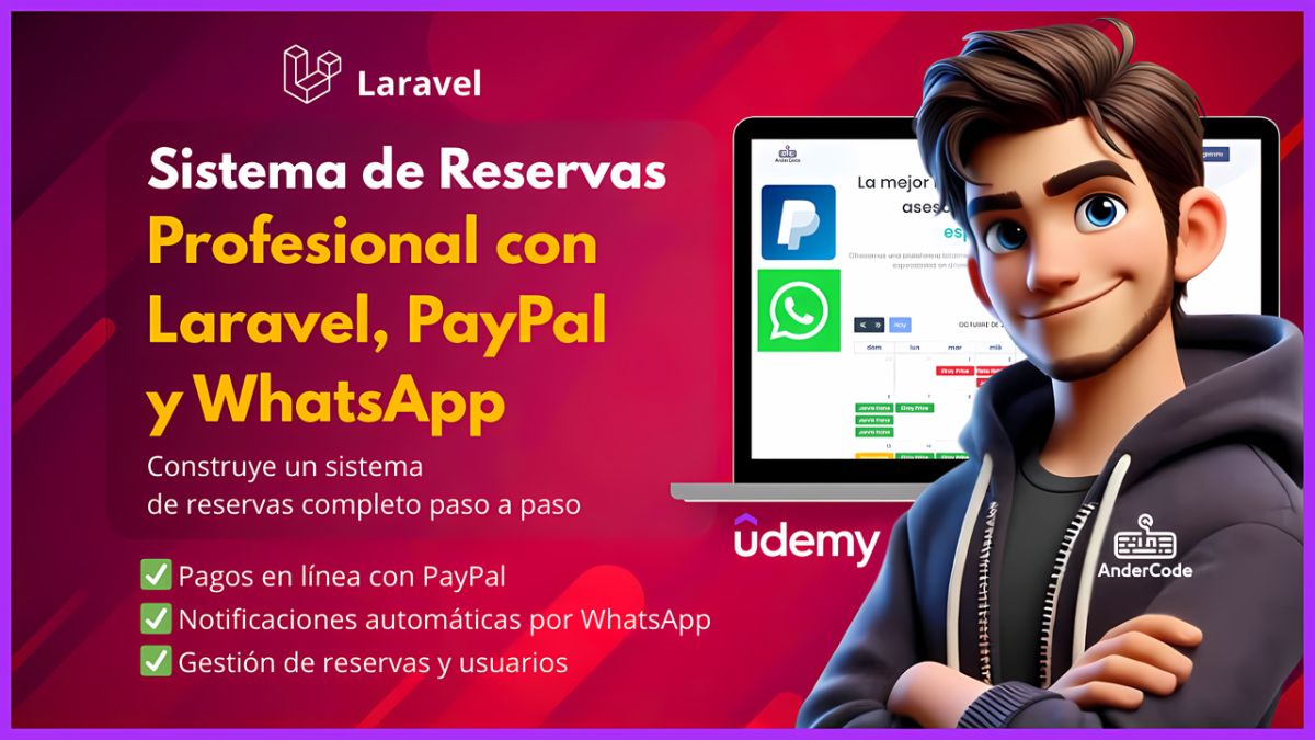 Crea un Sistema de Reservas con Laravel, PayPal y WhatsApp